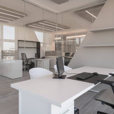 Private company – uffici open space pannelli fonoassorbenti 04