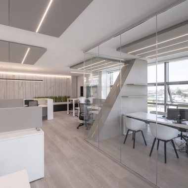 Private company – uffici open space pannelli fonoassorbenti 05