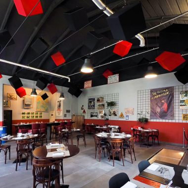 Pannelli fonoassorbenti Caruso Acoustic Ristorante La Danda 01